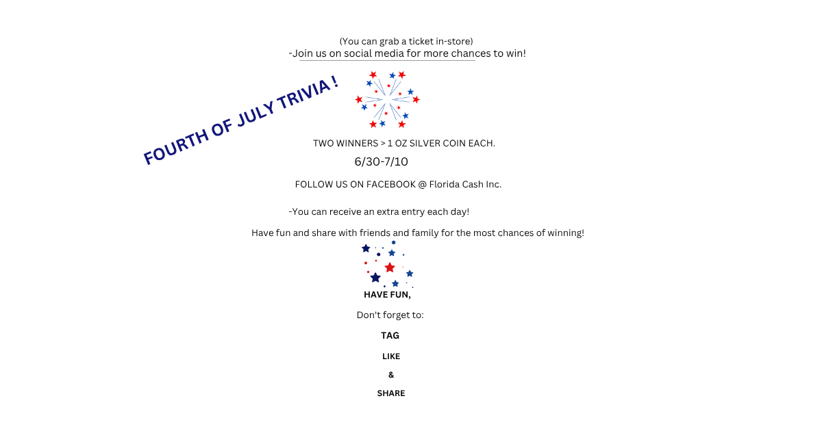 FOURTH OF JULY TRIVIA ! (1)