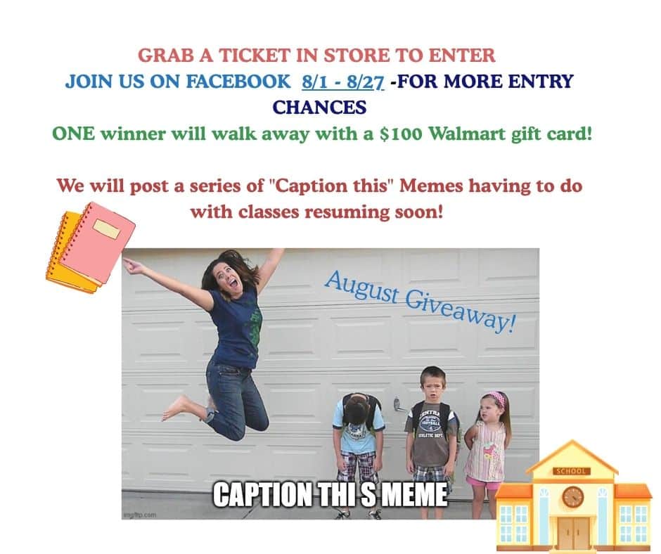 aug giveaway